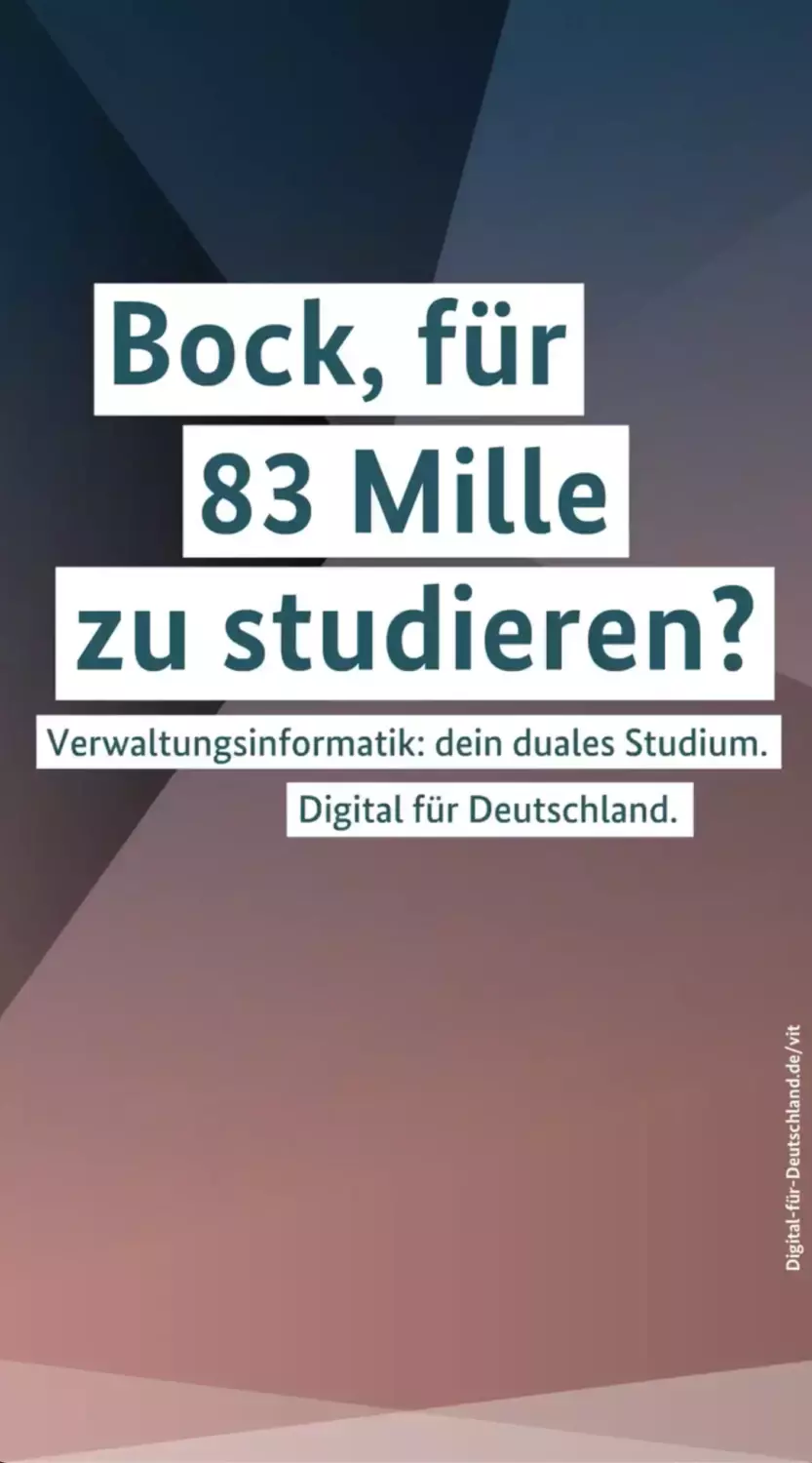 "Bock, für 83 Mille zu studieren?"