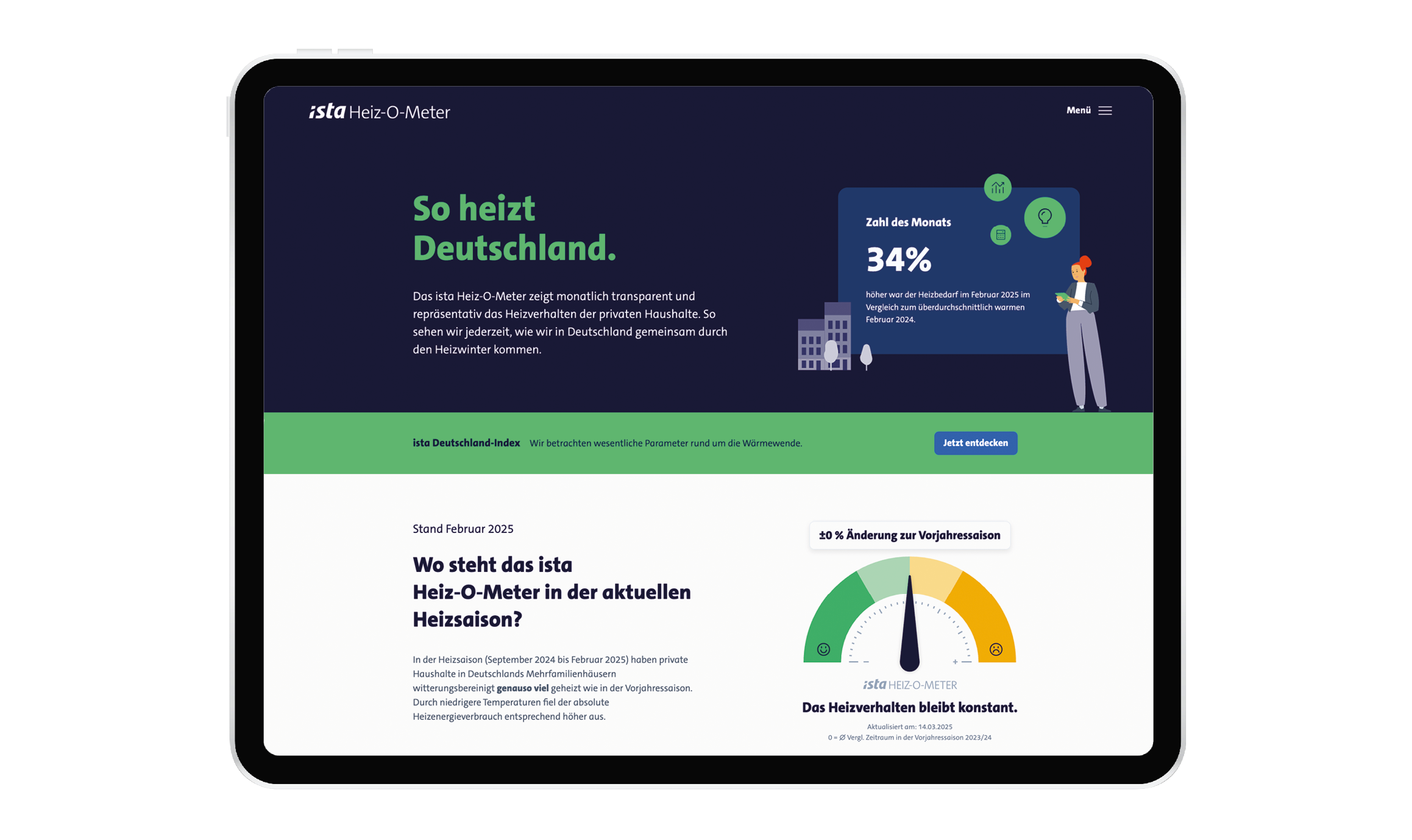 Screenshot ista Heiz-O-Meter