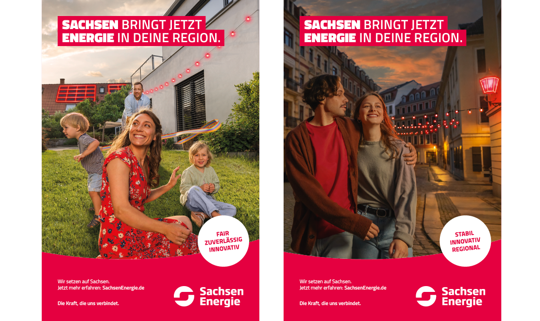 Werbeplakate Sachsen Energie