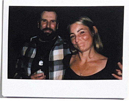 Ein Polaroid von Theo und Tim
